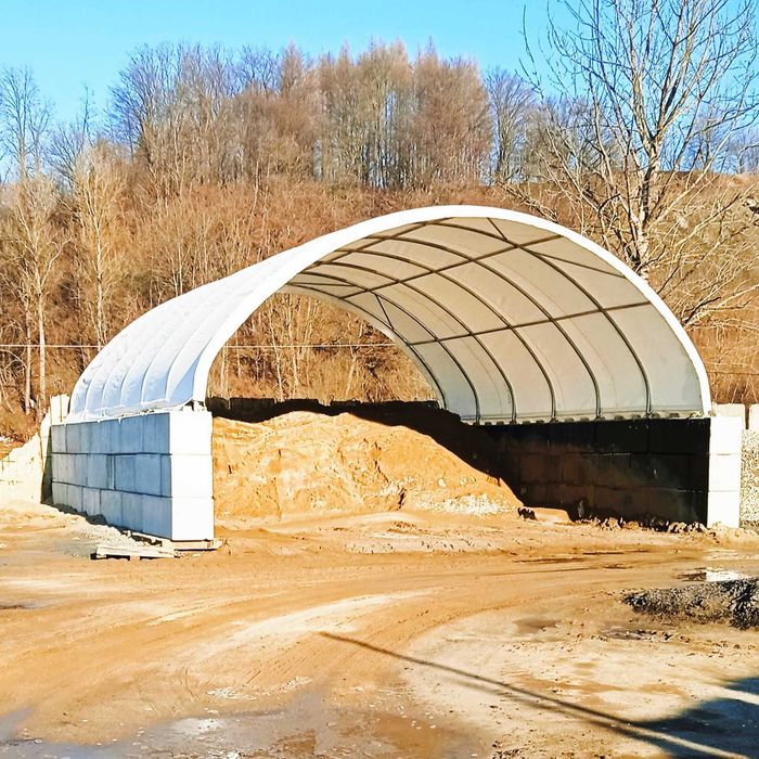 Zadaszenie kontenerów hala namiotowa 10x12m wiata kontenerowa morskich