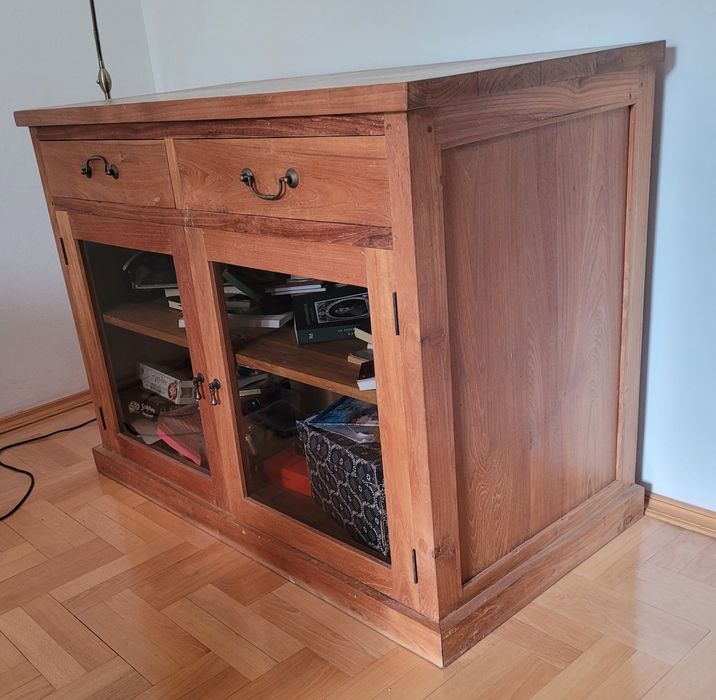 Szafka, witryna lite egzotyczne drewno