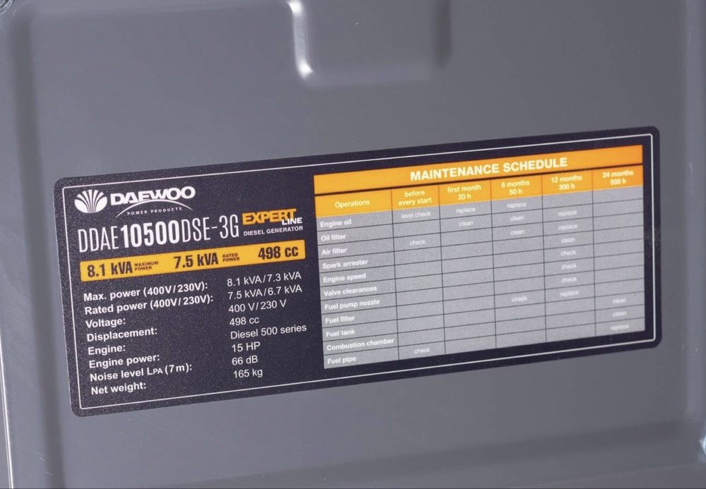 Генератор дизельний DAEWOO DDAE10500