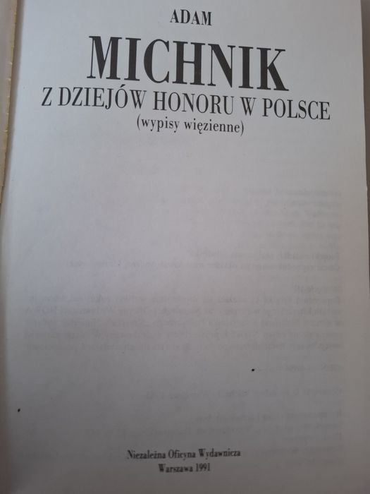 Książka Adama Michnika