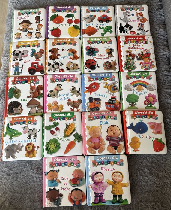 Zestaw ksiazeczek „Obrazki dla maluchow” 18 sztuk