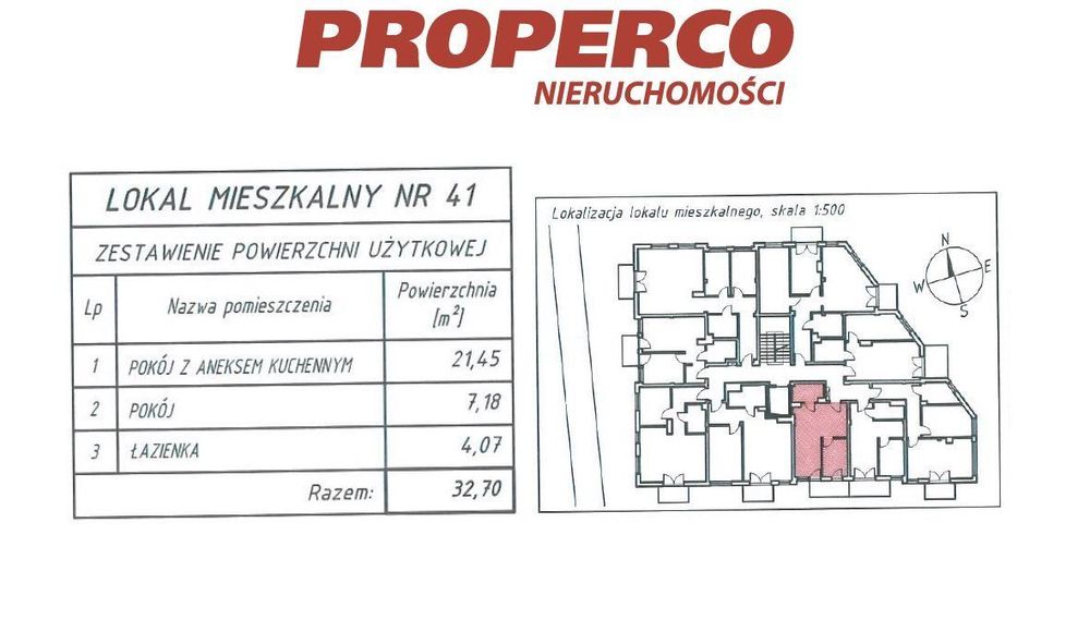 Mieszkanie 2 pok., 32,70 m2, IV piętro, Na Stoku