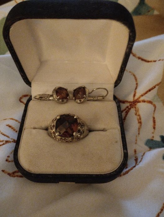 Conjunto anel e brincos