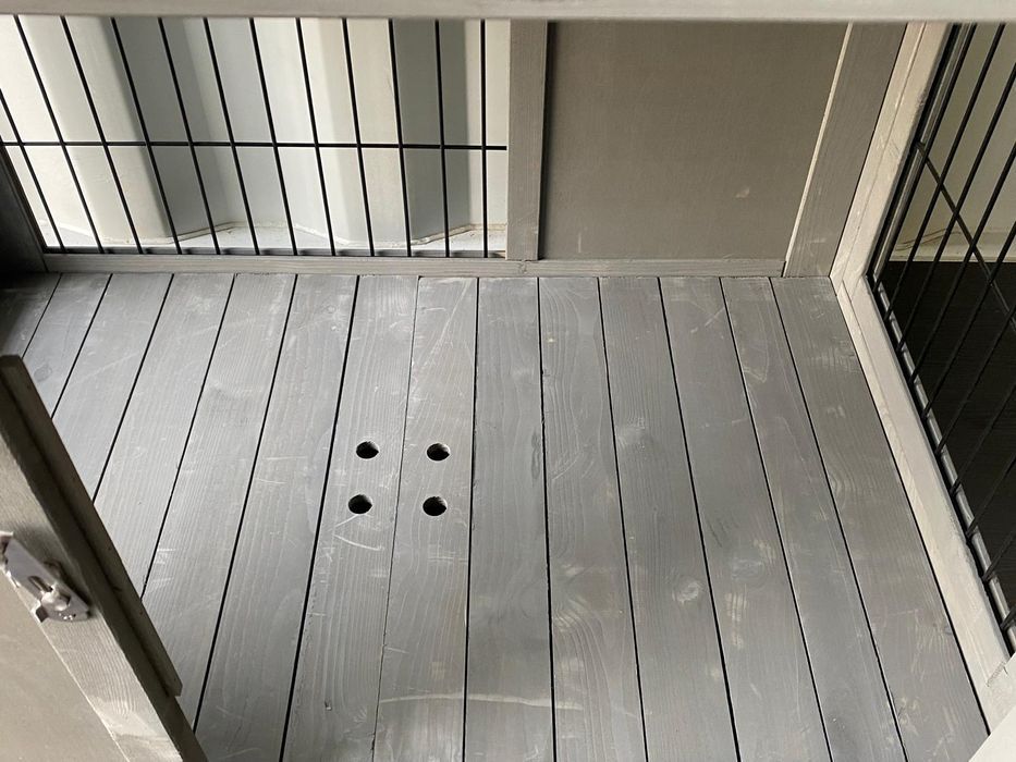 Drewniana klatka kennelowa, kennel, transporter