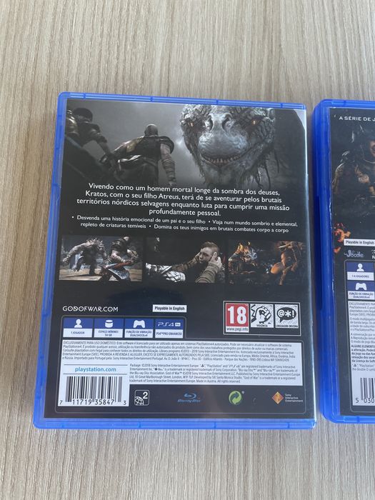 Jogos PS4 - God of War, Black Ops 4, Red Dead Redemption