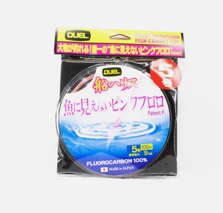 Linha fluorocarbon Duel Pink 0,37mm