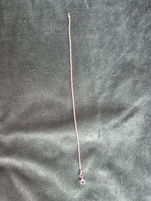 Srebrna łańcuszkowa bransoletka