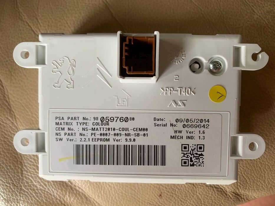 Display (NOVO e a CORES) para Quadrante Peugeot 208/508 e Citröen