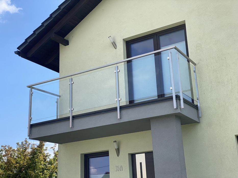 Balustrada spawana nierdzewna