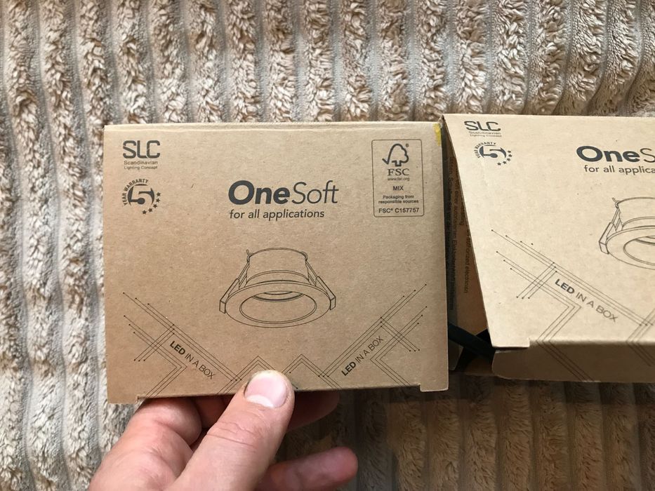 lampy do łazienki (zestaw 2 szt.)  IP 44 SLC One Soft biały