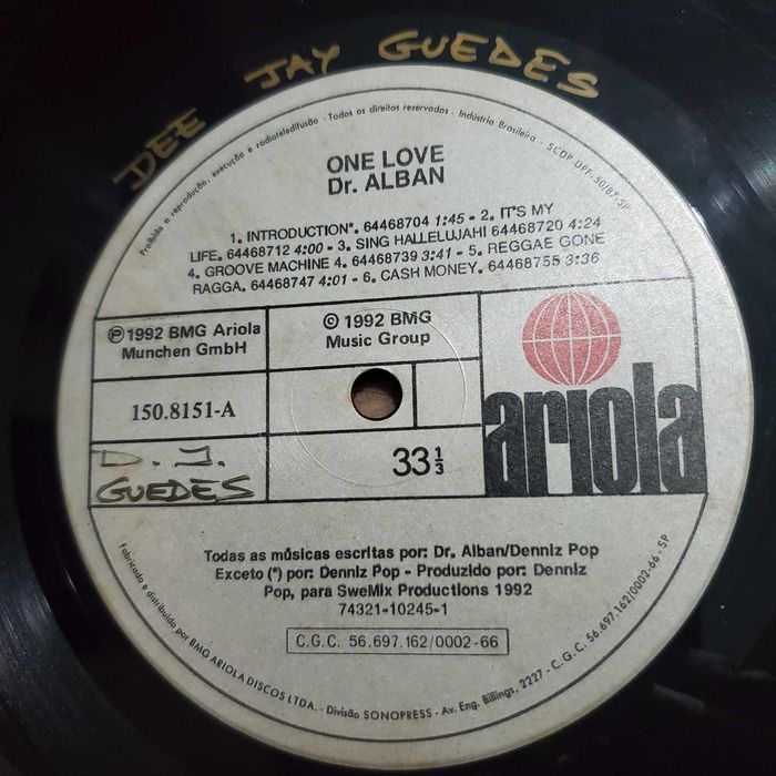 Dr. Alban LP Dance dos Anos 90s