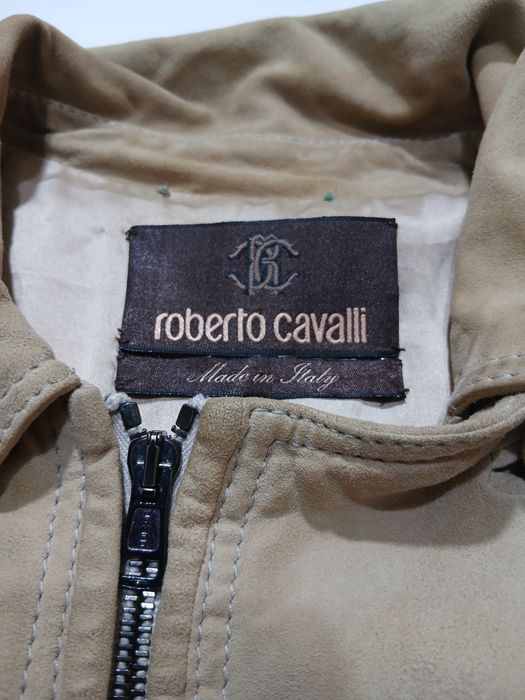 Женская косуха Roberto Cavalli замшевая