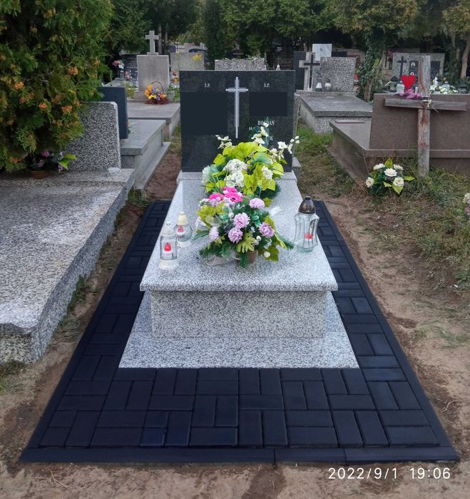 Nagrobki od 5500zł. Liternictwo Układanie Kostki Pomniki