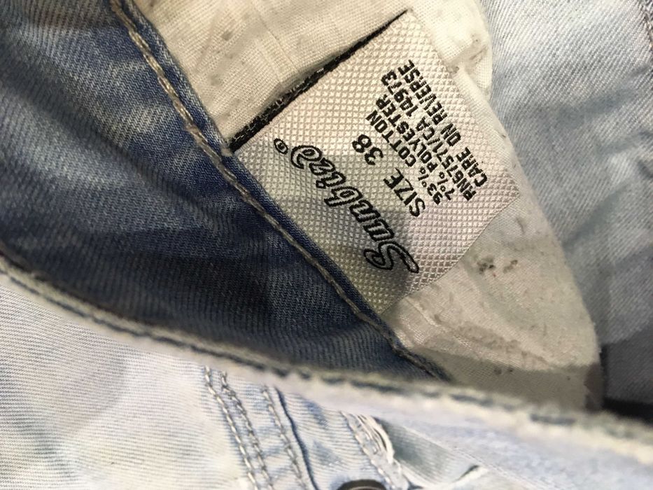 Spodenki jeansowe krótkie rozmiar 38 na 180 cm 100cm w pasie