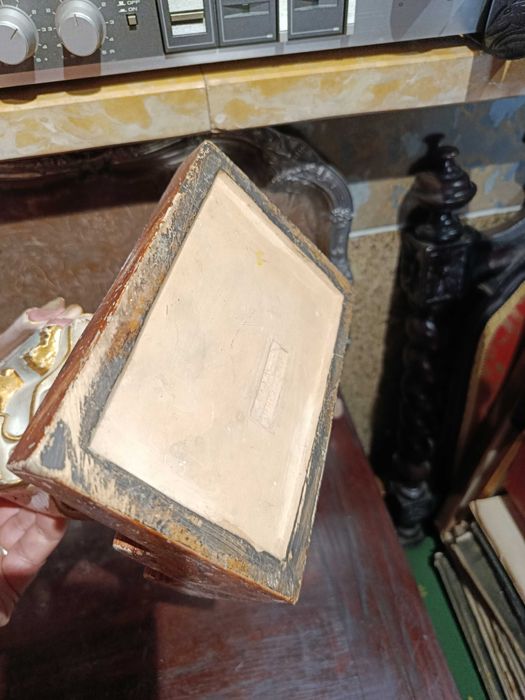 Rainha Santa Isabel Estaturia Coimbra 34 cm Anos 40 olhos vidro