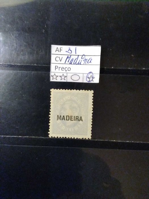 1880 Selo da Série D° Luiz I de Perfil MLH *