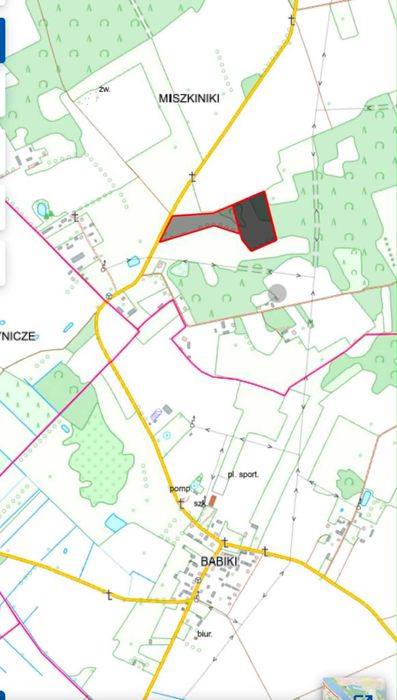 3,5 ha ziemi – asfaltowy dojazd – Miszkiniki Wielkie, Szudziałowo