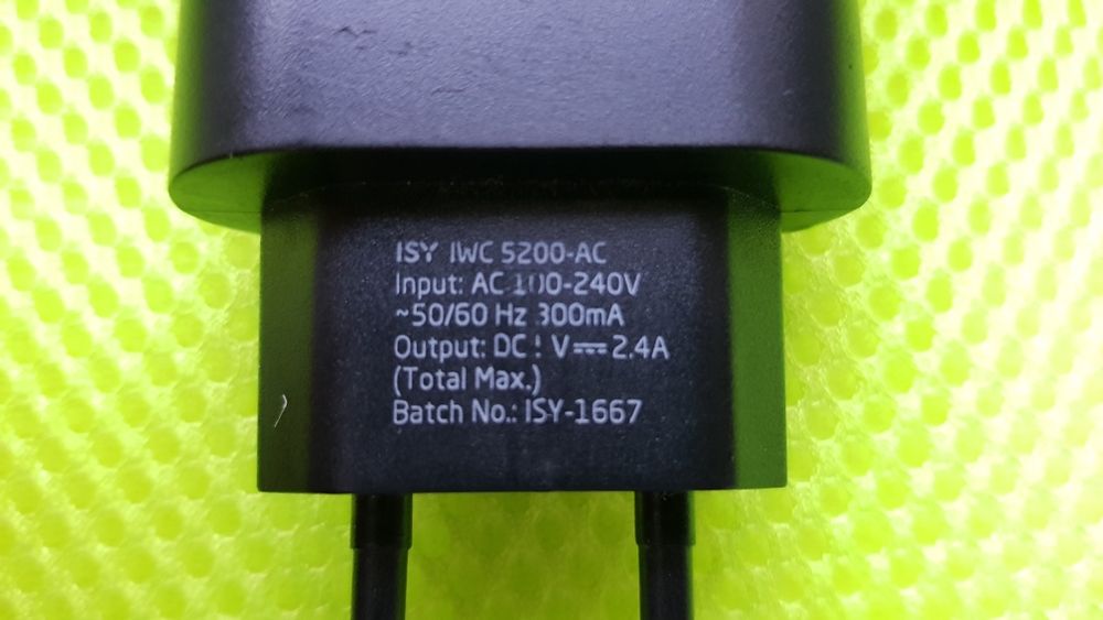 Ładowarka sieciowa ISY iwc-5200 dwa gniazda USB 2xUSB