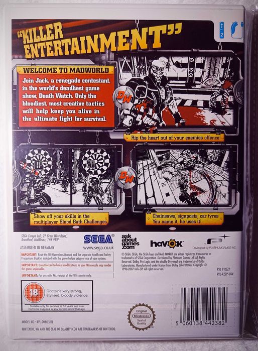 MadWorld Nintendo Wii Mad World | Jak nowa