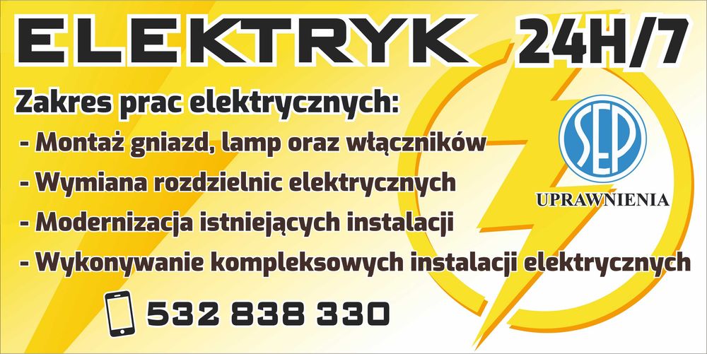Elektryk, Warszawa  Radzymin, Marki, uprawnienia