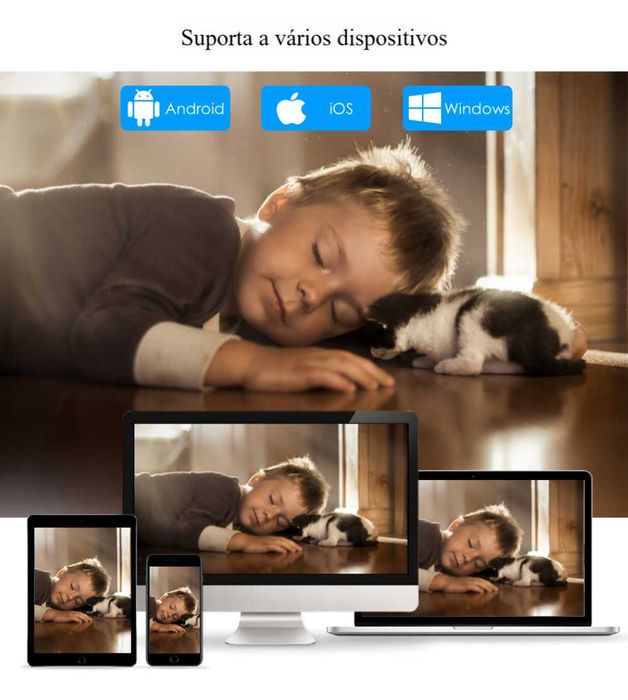 Câmara » PTZ » WiFi » 3MP » Exterior » IP66 » Áudio » Visão Noturna