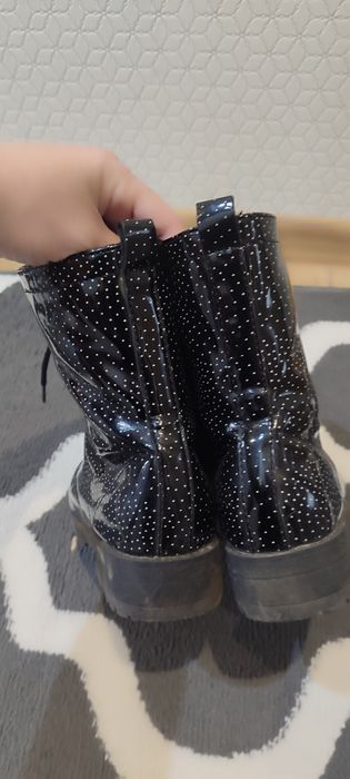 Botki ocieplane Zara 36 w kropki