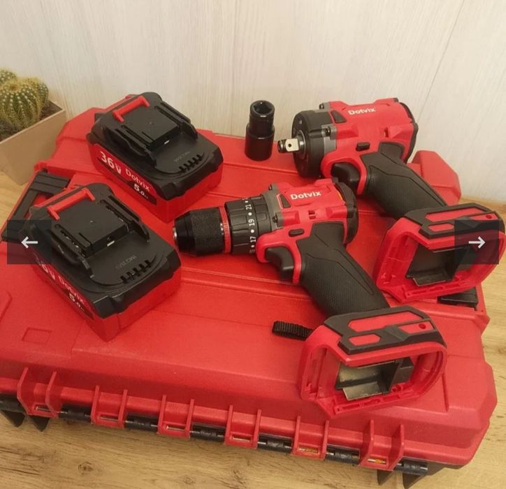 Безщітковий Набір 2в1 36V ударний шуруповерт і ударний гайковерт 36В