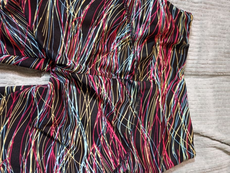 Kolorowe legginsy 3/4