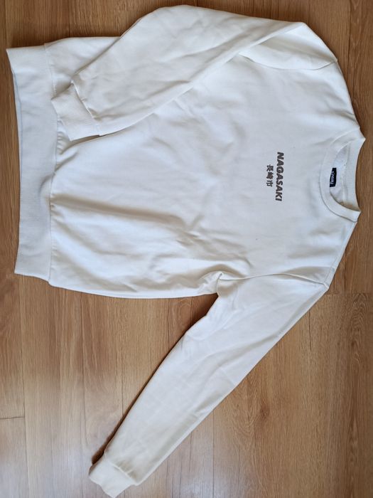 Bluza męska ocieplana biała rozmiar M firma Sinsay