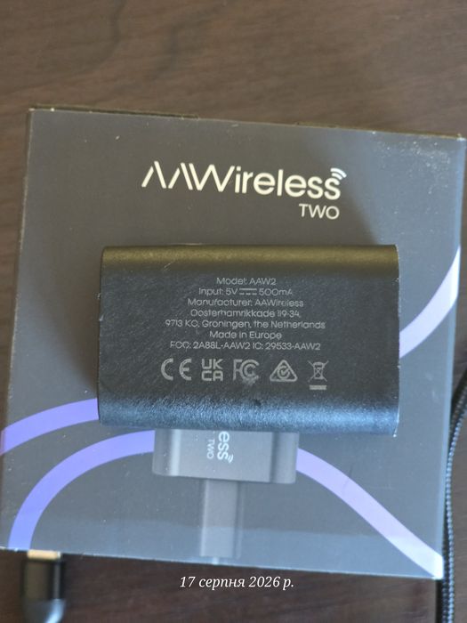 AAWireless TWO — бездротовий carplay та Android Auto