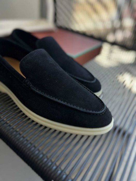 Замшевые мокасины Loro Piana мужские лоферы Лоро Пиана ob306