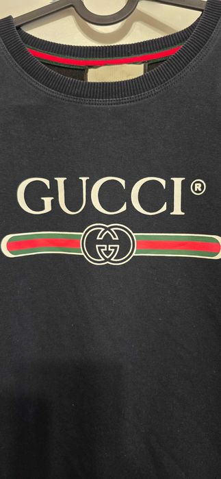 Granatowa bluza Gucci