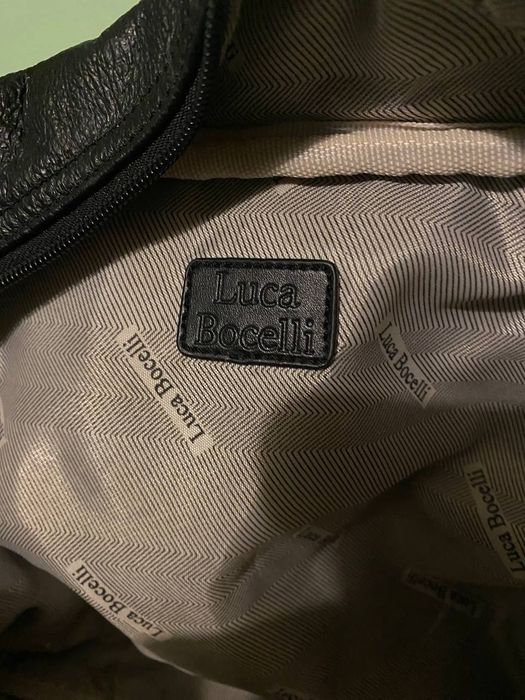 Шкіряна сумка- ручна кладь від Luca Bocelli