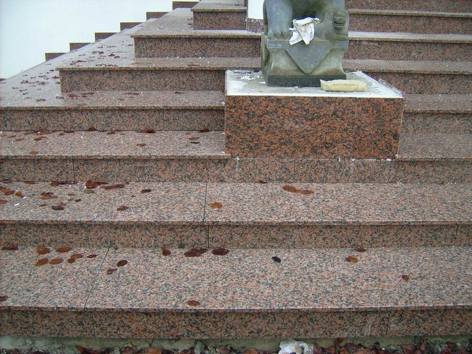 GRANIT G562 Maple Red | płomieniowane schody | stopnica | 150x33x2cm