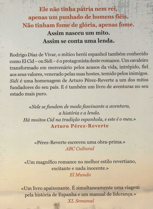 Livro Sidi El Cid, o nascimento de uma lenda de Arturo Pérez-Reverte [Portes Grátis]