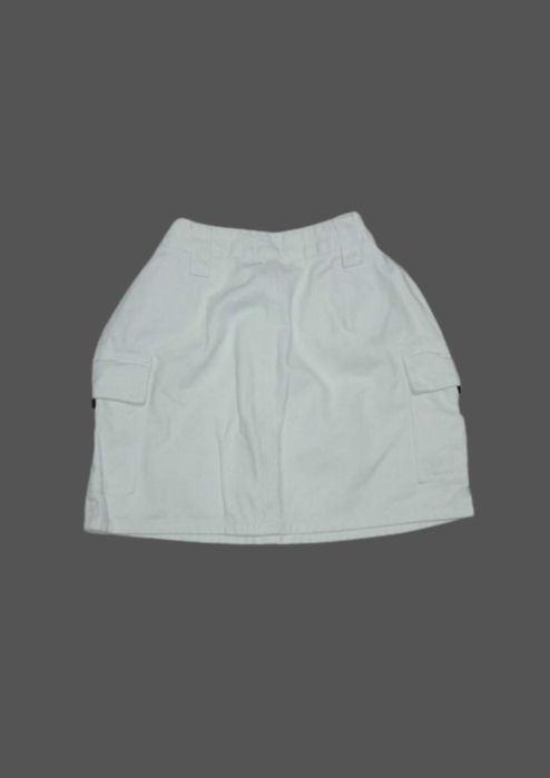 Біла джинсова юбка