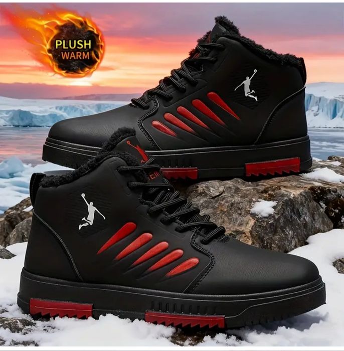 Męskie zimowe ciepłe termoizolowane sneakersy