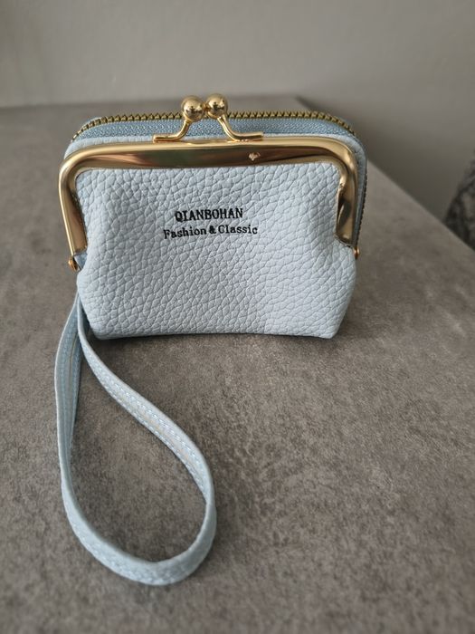 Portfel damski niebieski