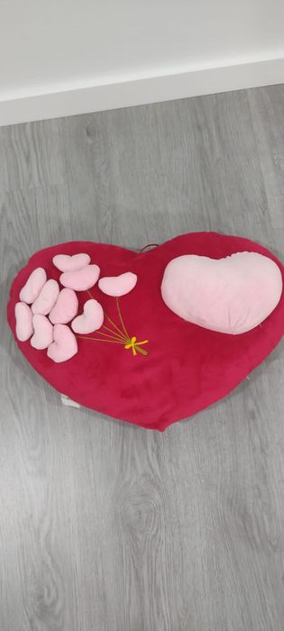 Coraçao peluche - como novo