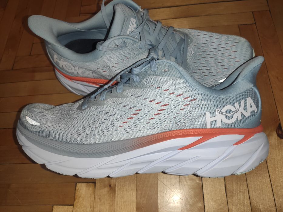 Нові стильні кросівки hoka clifton 8 blue fog.44.5-45