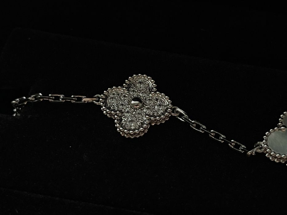 Браслет срібний у стилі Van Cleef