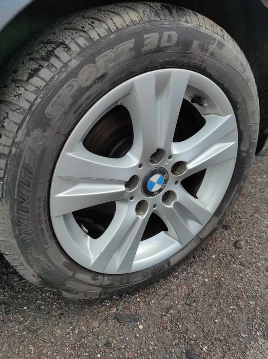 BMW Seria-1 E87 i inne, Felgi aluminiowe z oponami,7X16 ET44 205/55R16
