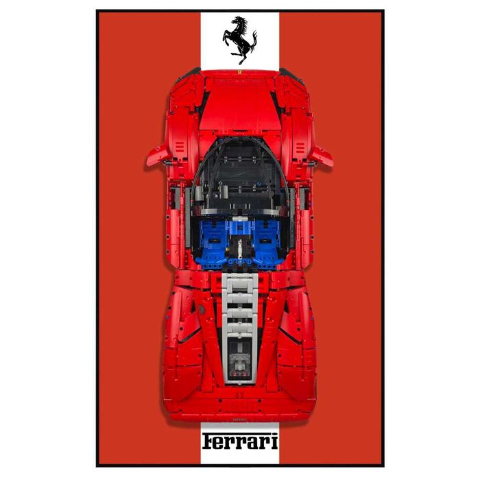 Rama / Ramka do ekspozycji ściennej LEGO Ferrari Daytona SP3 42143