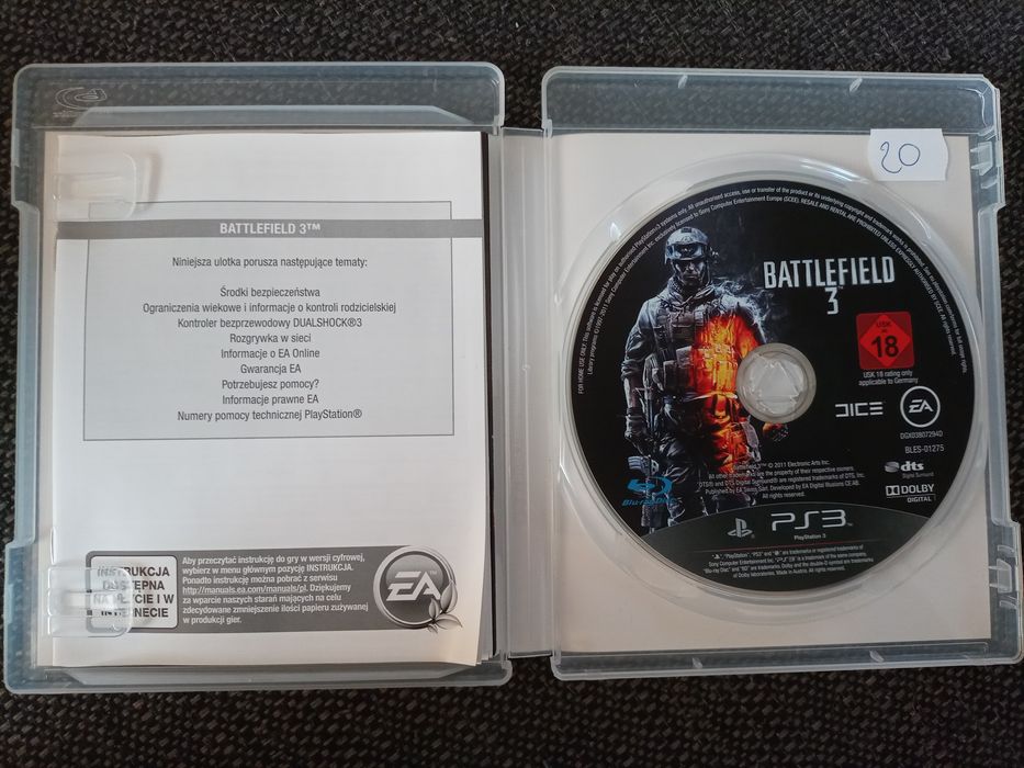Battlefield 3 Gra Sony PlayStation 3 PS3 Gry