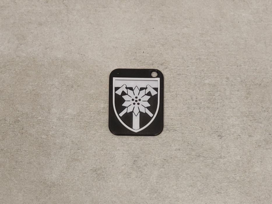 Брелоки з шевронами бригад ЗСУ надруковані на 3д принтері petg