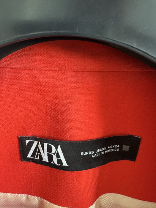 Піджак жакет кораловий Zara xs/s