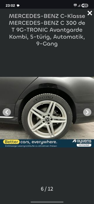 Jantes 18” Mercedes com pneus