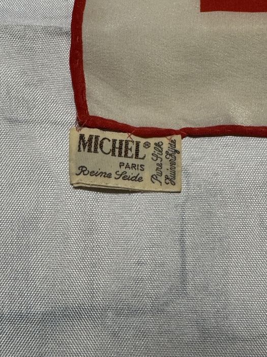 винтажный шелковый платок Michel Paris