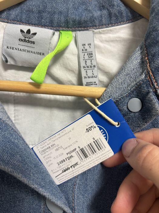 Джинсова сукня сорочка ksenia schnaider adidas