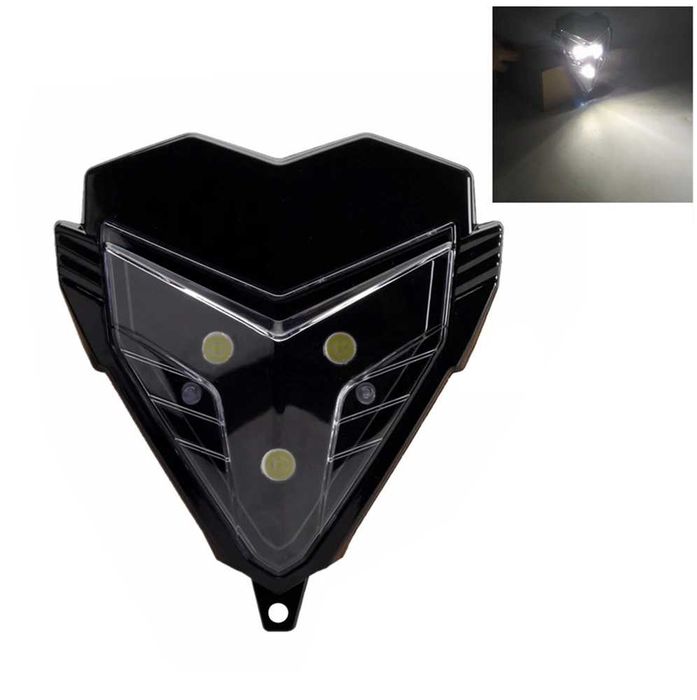 Farol LED Universal 12V para Moto - Motocross Enduro Supermoto Trail